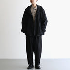 FMSTJK - ナイロンタッサー ガーメントダイ ショートモッズコート #95 Black [SN_FR1002JK]