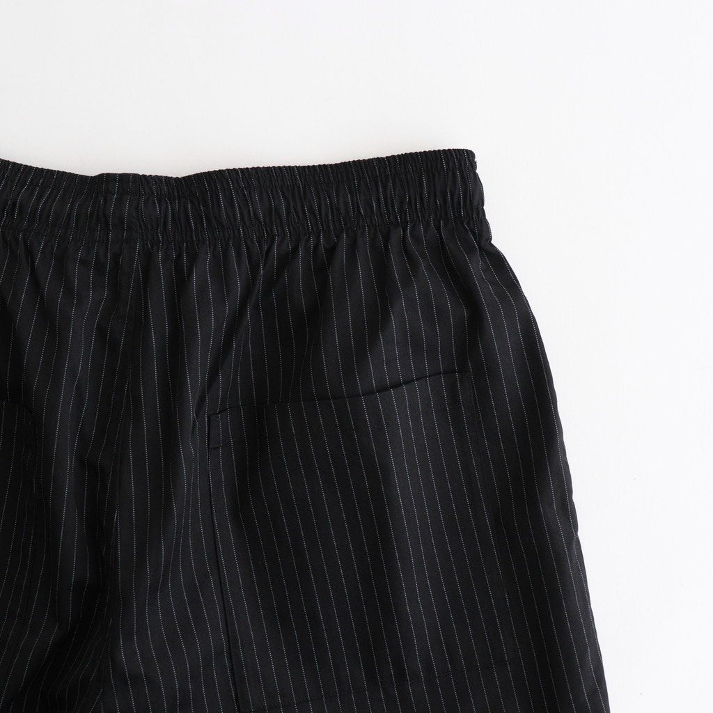 CORPORATE EASY SHORTS #BLACK STRIPE [FSC262-40013B]