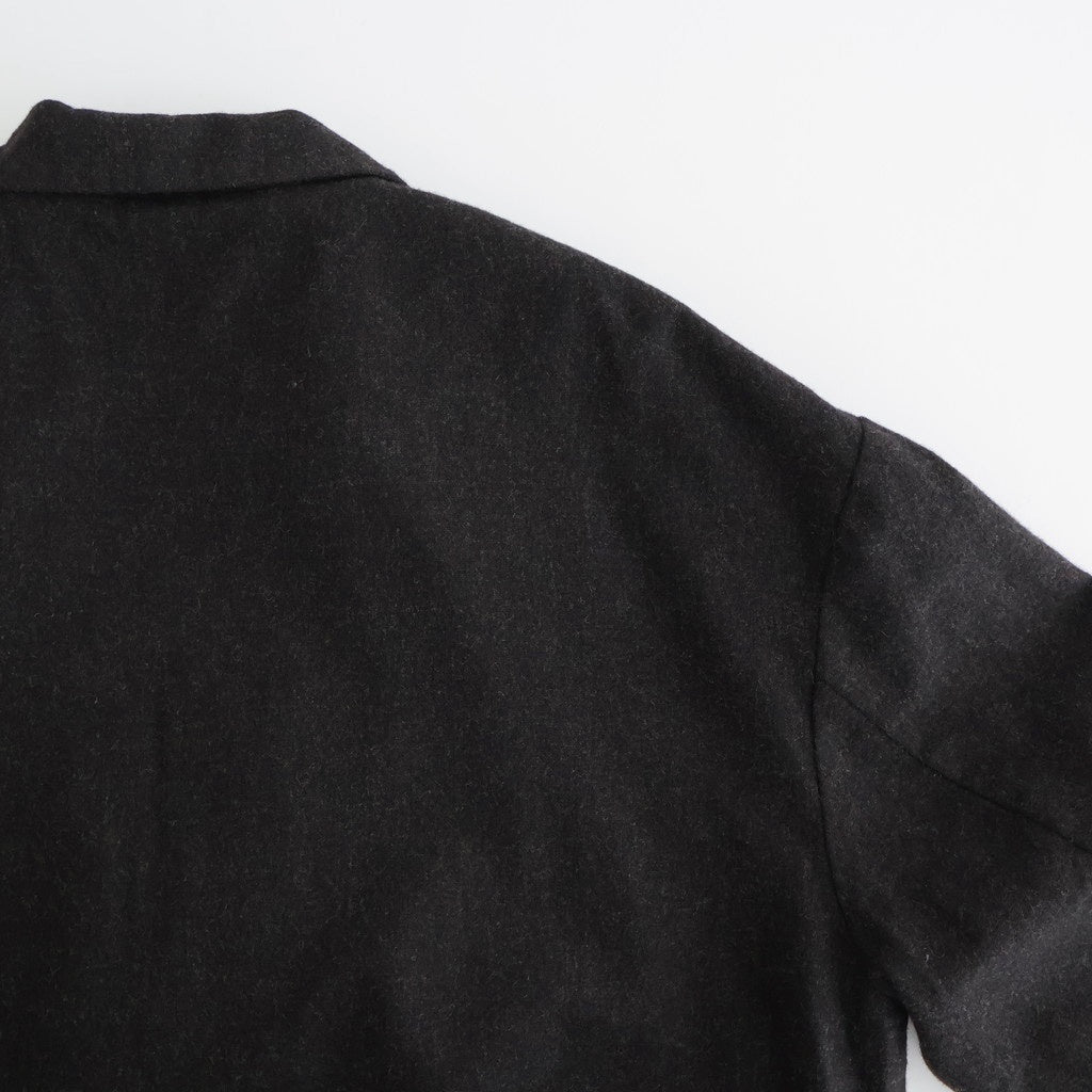 縮絨ウール2WAYカラーJK #DARK BROWN [D225-J332]