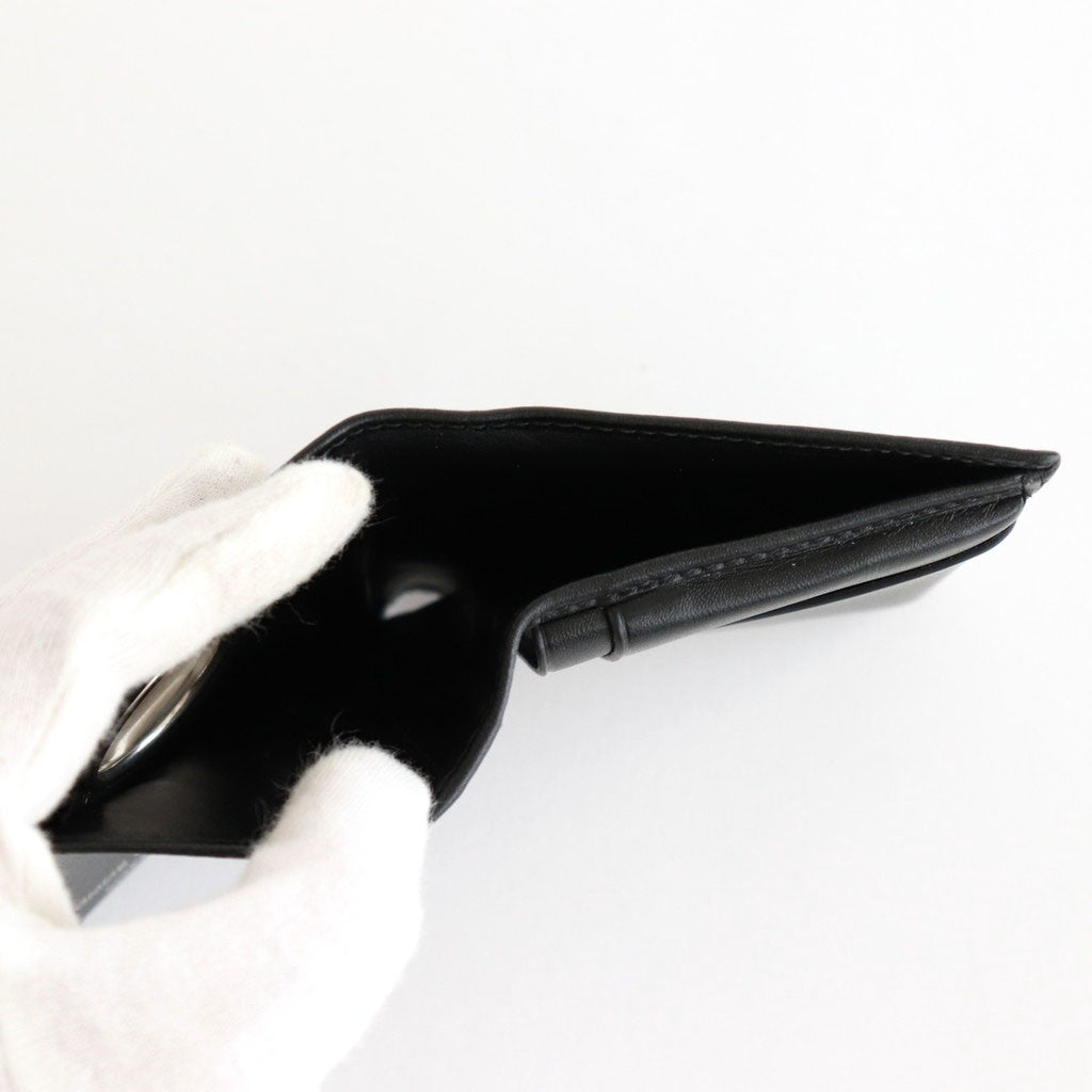 二つ折り財布 - SILVER EYELET #Black [8Z-Z091-051]
