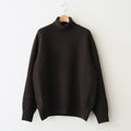 EXTRA FINE WOOL WARM KNIT TURTLE NECK LS #DARK BROWN [ST.1290]