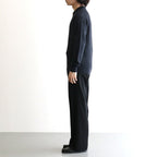 BABY SURI ALPACA SHEER KNIT SKIPPER POLO #NAVY [A26AP02AK]