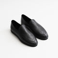 SOFT LEATHER LOAFERS #BLACK [A25AS08QD]