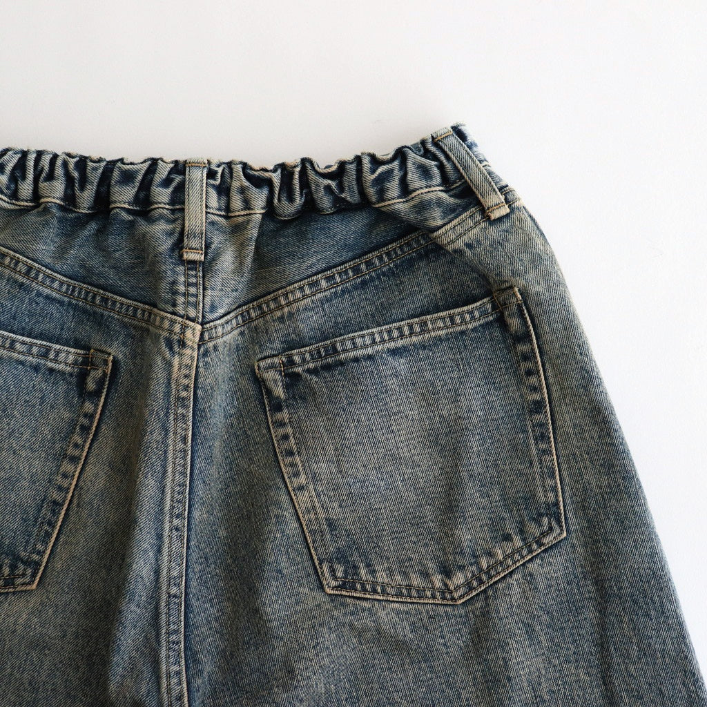 TWIST SEAM BAGGY VINTAGE DENIM JEANS #INDIGO [ST.1074]