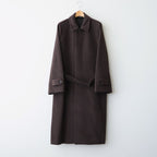 SUPER FINE WOOL MOSSER SOUTIEN COLLAR COAT #TOP BROWN [A26AC01WM]