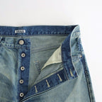 SELVEDGE FADED HEAVY DENIM WIDE PANTS #FADED INDIGO [A25AP03DH]
