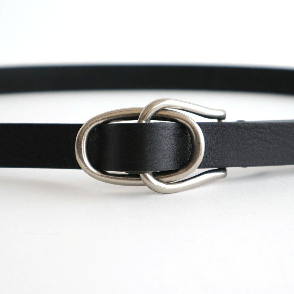 Double Buckel Leather Belt #BLACK [YK26SS01262A]