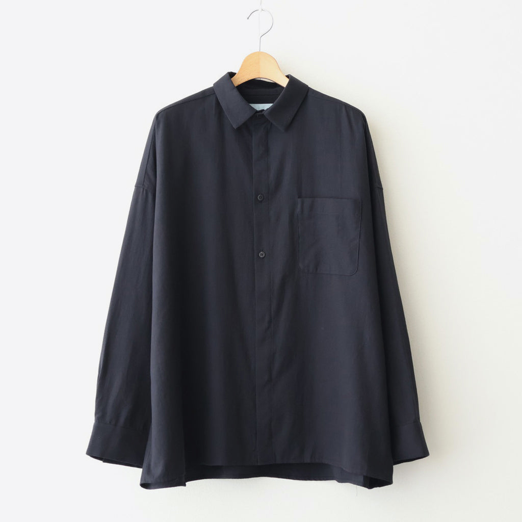 ワイドBOXシャツ-P #BLACK [D225-T892-P]