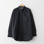 Oxford L/S Oversized B.D Shirt #BLACK [GM261-50021B]