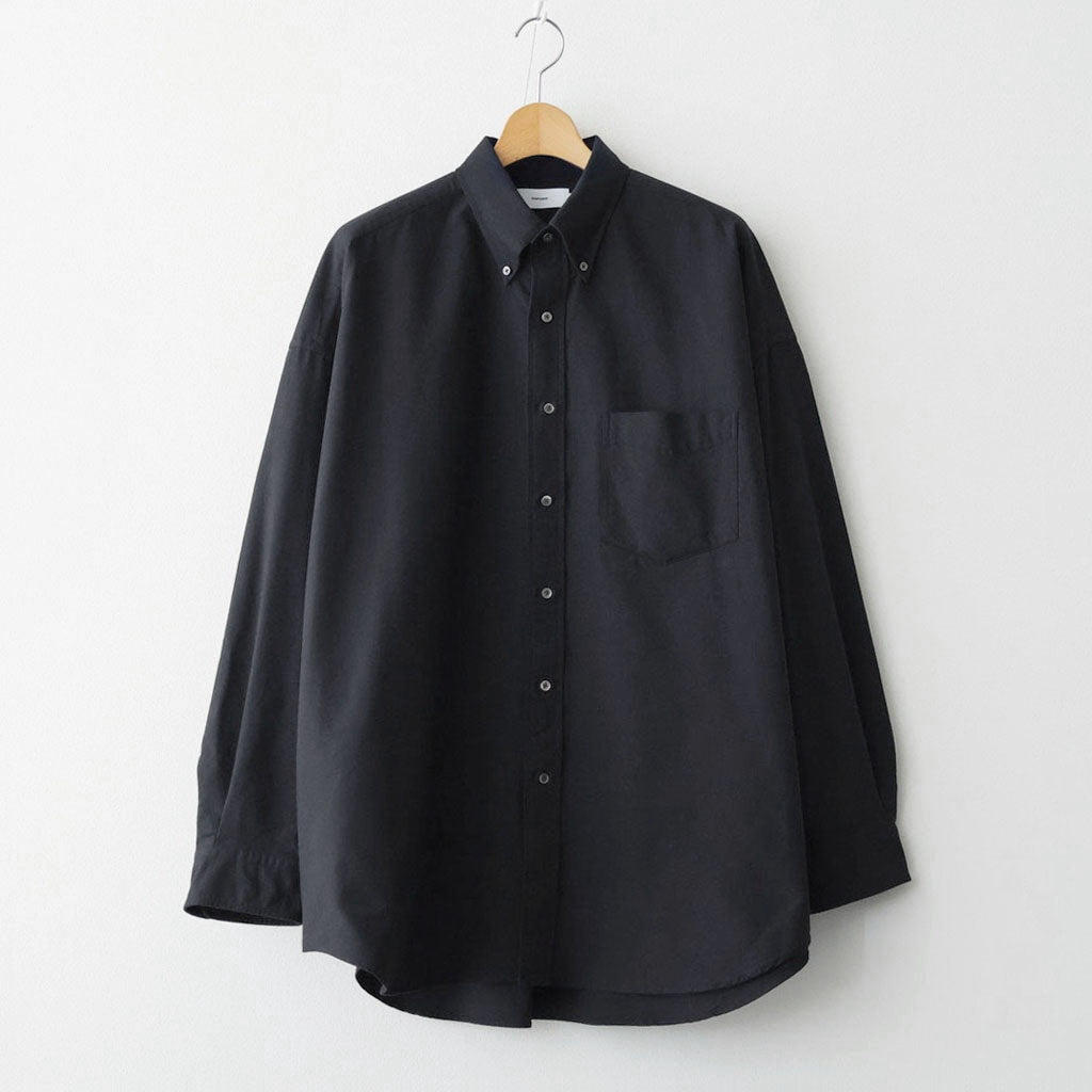Oxford L/S Oversized B.D Shirt #BLACK [GM261-50021B]
