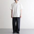 Cotton Pique Jersey S/S Skipper Polo #PEARL WHITE [GU261-70416]