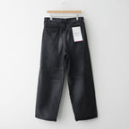 Selvage Denim Two Tuck Pants #BLACK_DARK FADE [GU261-40061DB]