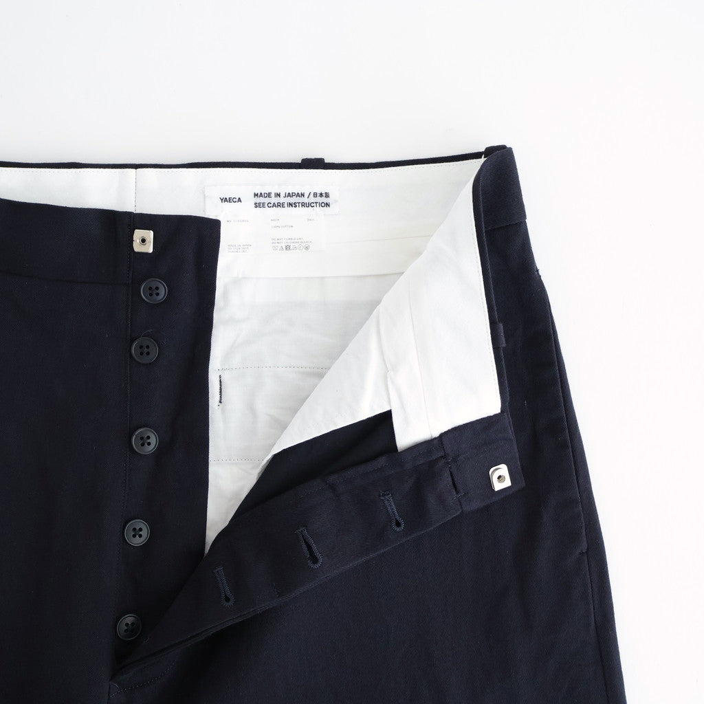 Chino Trousers - Wide Straight #NAVY [11052601]