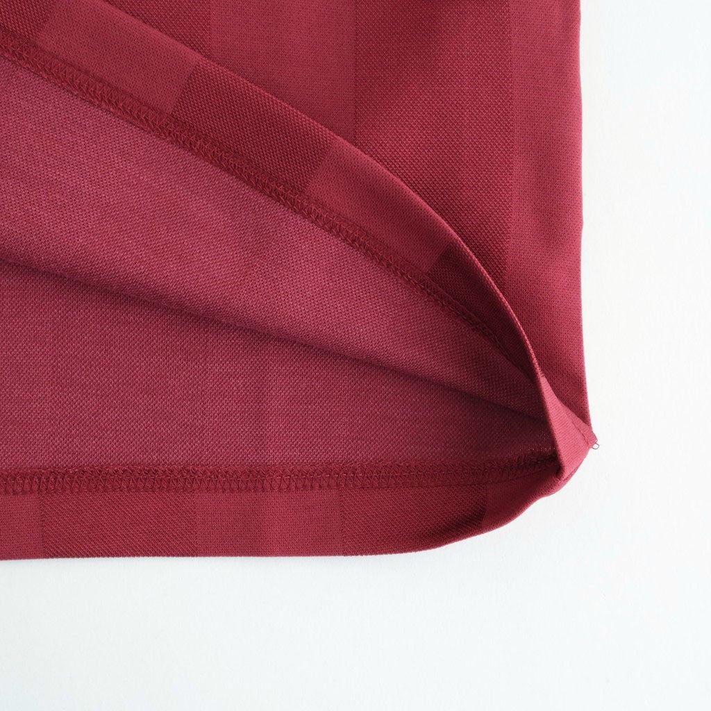 Stripe Uniform T-Shirt #BORDEAUX [I26SS-BC16]