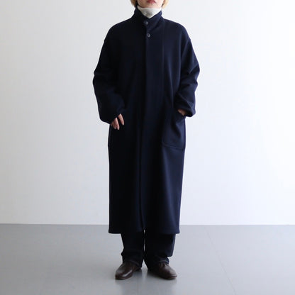 STAND COLLAR COAT #navy [54553]