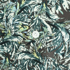 PRINTED AIRY SILK HALF-SLEEVED SHIRT #DARK BROWN [A26SS01AP]