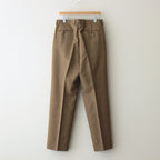 BLUEFACED WOOL TWO-TUCK SLACKS #BROWN CHECK [A25SP02BA]