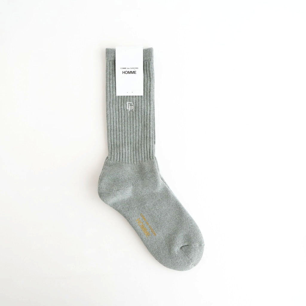 綿パイル刺繍ソックス #GRAY [HQ-K501-051]