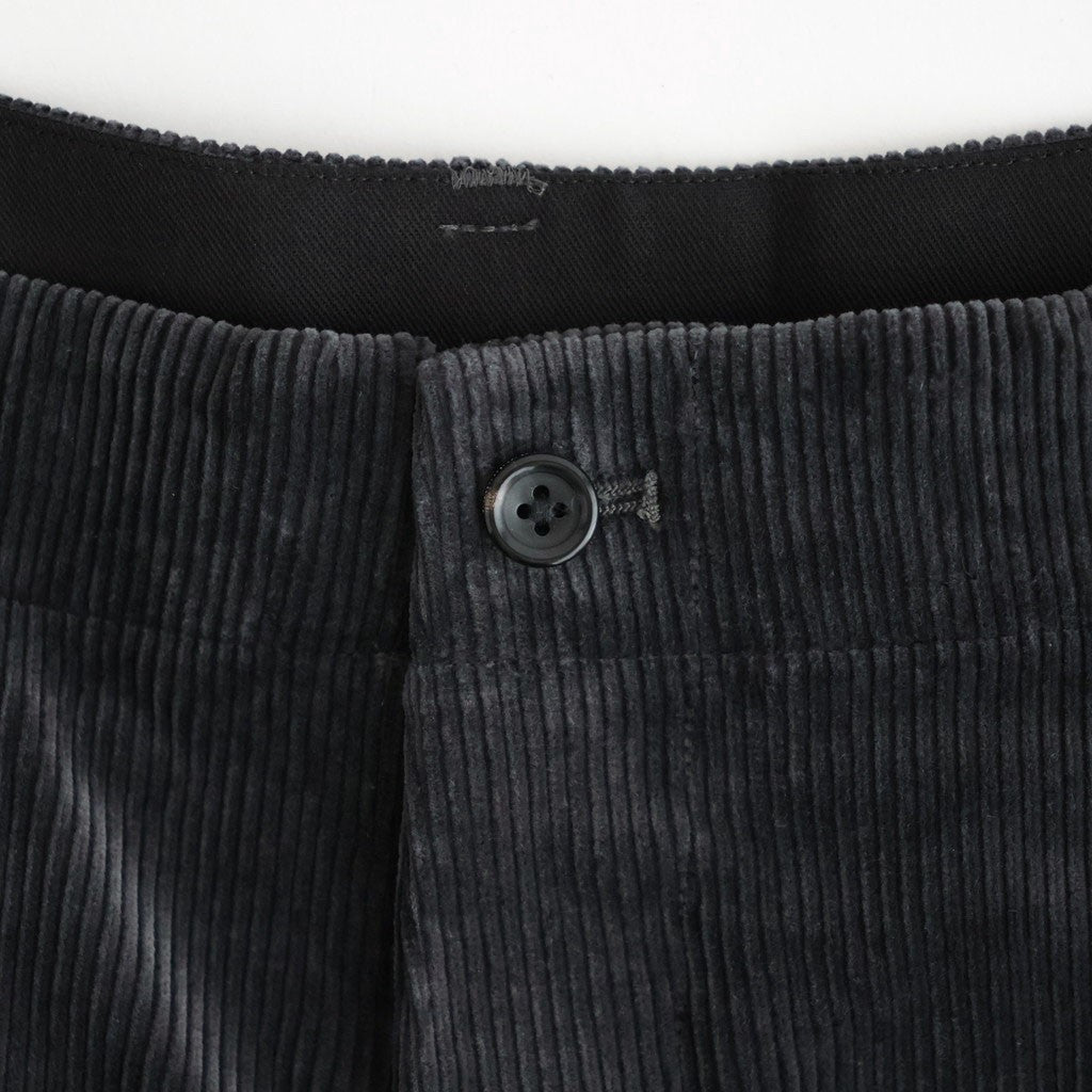 Suvin Corduroy Wide Straight Trousers #GRAY [GU263-40213B]