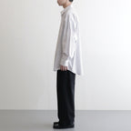 SIDOGRAS Stripe L/S Oversized Regular Collar Shirt #BROWN STRIPE [GM254-50025STB]