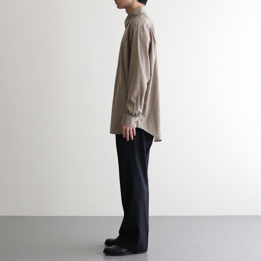 SUPER FINE TROPICAL WOOL SLACKS #TOP DARK NAVY [A25SP03WT]