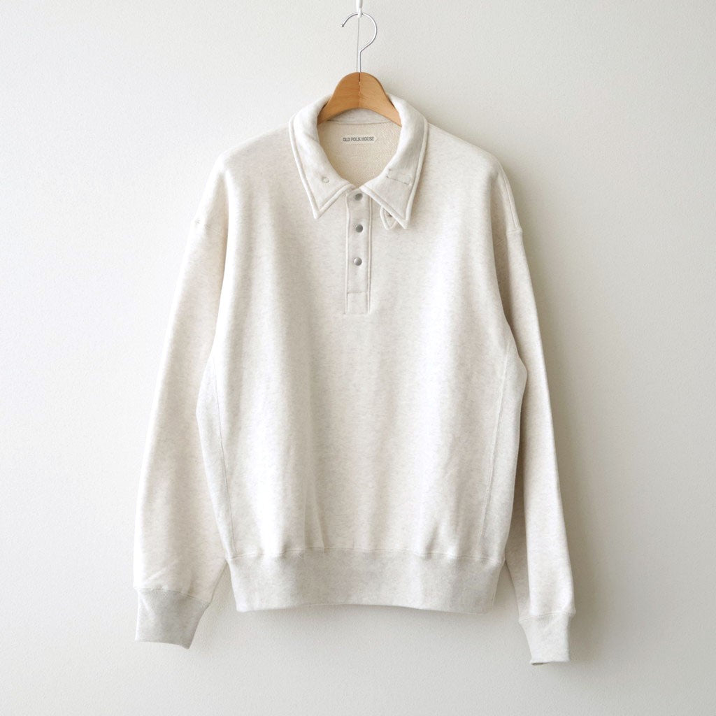 Half-Snap Sweatshirt #Heather Gray [OFH011PO61]