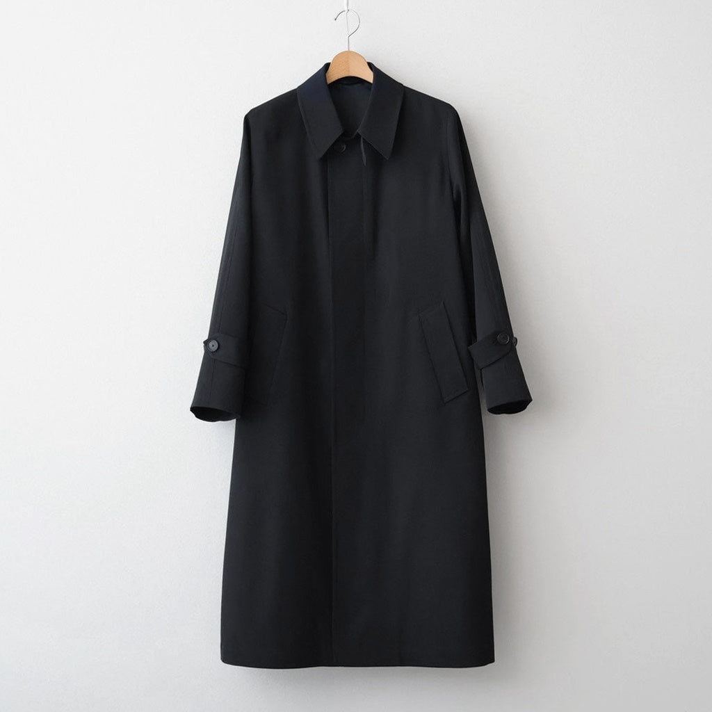 LIGHT WOOL MAX GABARDINE COAT #TOP BLACK [A26SC06MG]