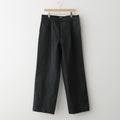 PRODUCT DYED FINX CHINO ONE-TUCK PANTS #BLACK [A25AP01CP]