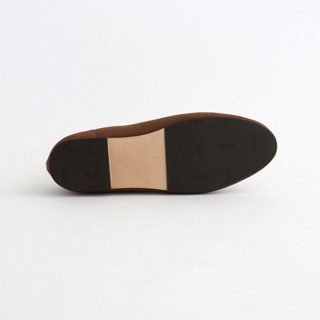 HORSEHIDE LEATHER LOAFERS #BROWN [A26AS07QD]