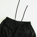 WIDE EASY SHORT TROUSERS #BLACK [ST.1435]