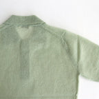 KID MOHAIR SHEER KNIT POLO #PALE GREEN [A25SP05FG]