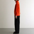 EXTRA FINE WOOL WARM KNIT TURTLE NECK LS #ORANGE [ST.989]