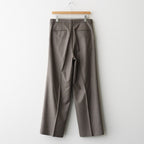 SUPER LIGHT WOOL TWO-TUCK SLACKS #TOP BROWN [A25AP05OS]