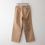 WASHED FINX CHINO ONE-TUCK PANTS #CAMEL BROWN [A25SP02FC]