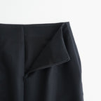 TENSE WOOL DOUBLE CLOTH SLIT SKIRT #BLACK [A26AS02HP]