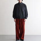 ULTRA FINE TROPICAL WOOL ZIP BLOUSON #TOP CHARCOAL [A26SB01MT]