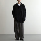 SIDOGRAS Twill Viscose Oversized Sleeping Shirt #BLACK [GM244-50014B]