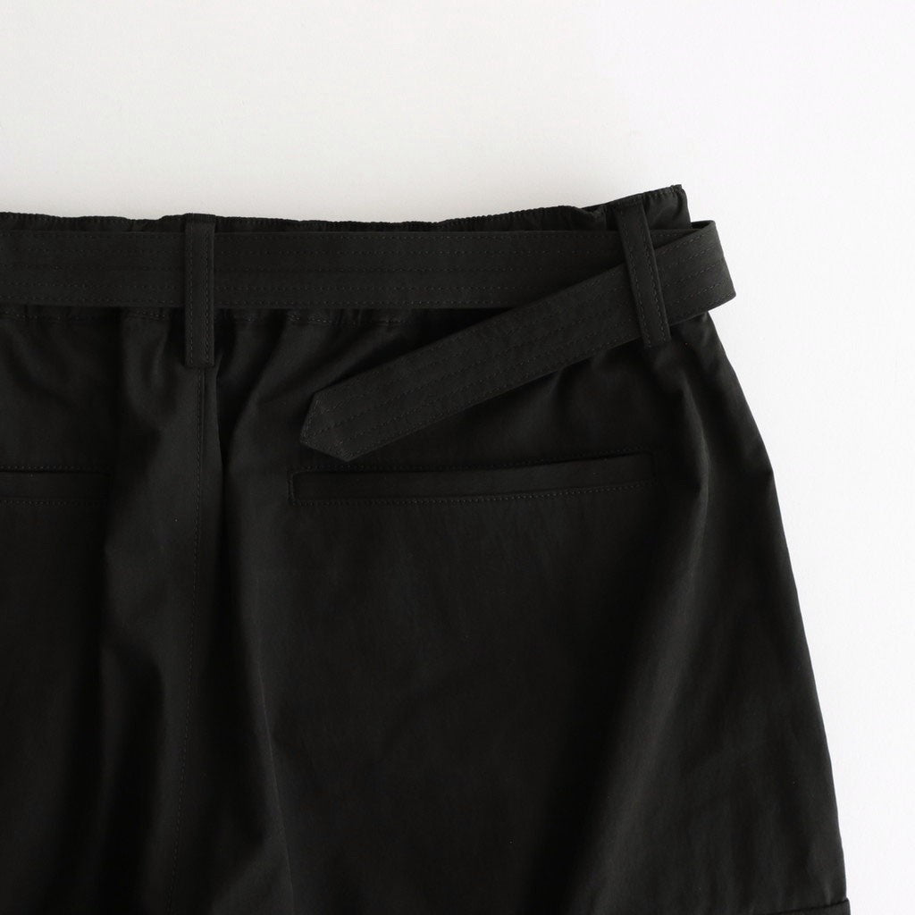Parachute Belted Pants #Almost Black [AOESPT015]