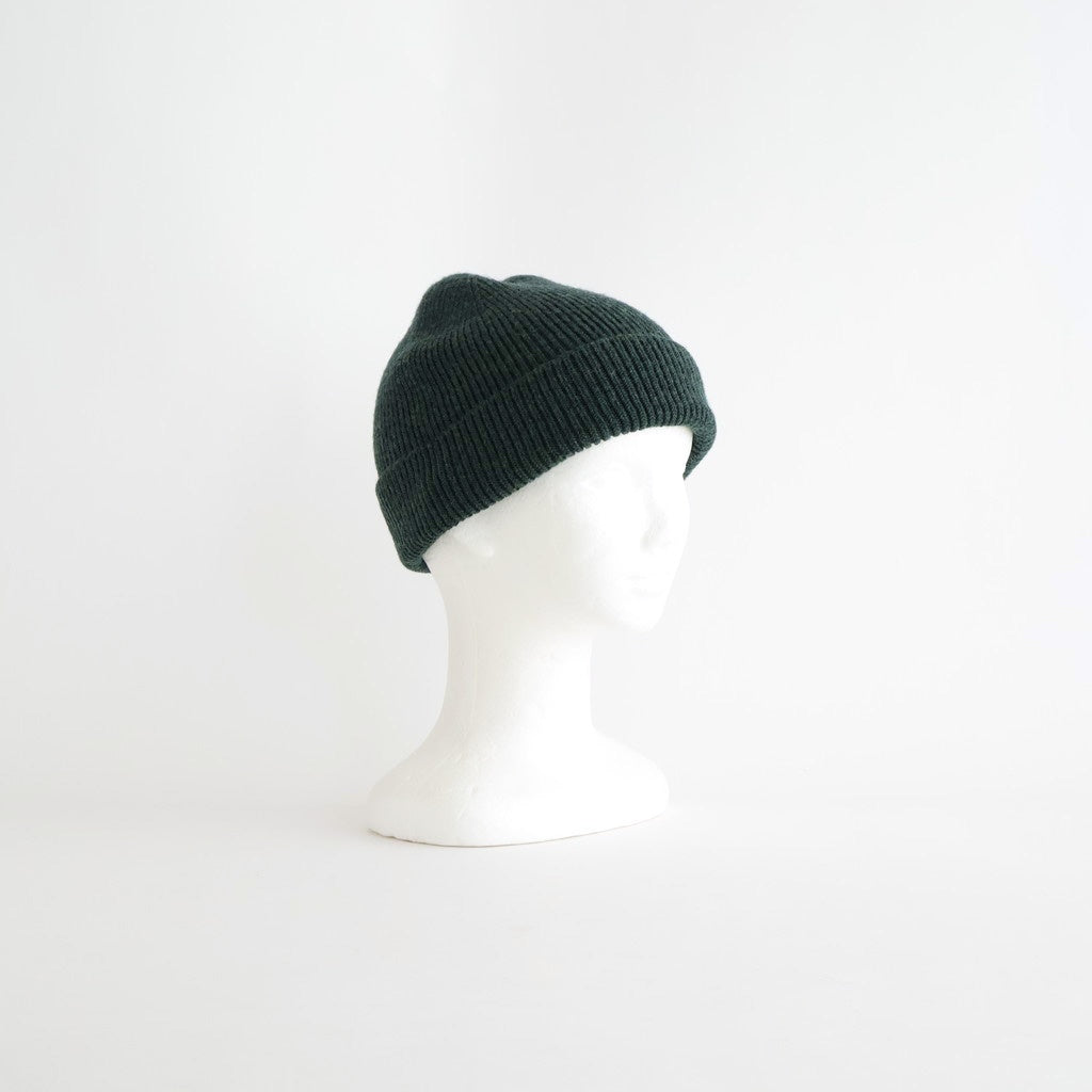 WASHABLE MERINO SEAMLESS BEANIE #FOREST GREEN [R5140-AW25]