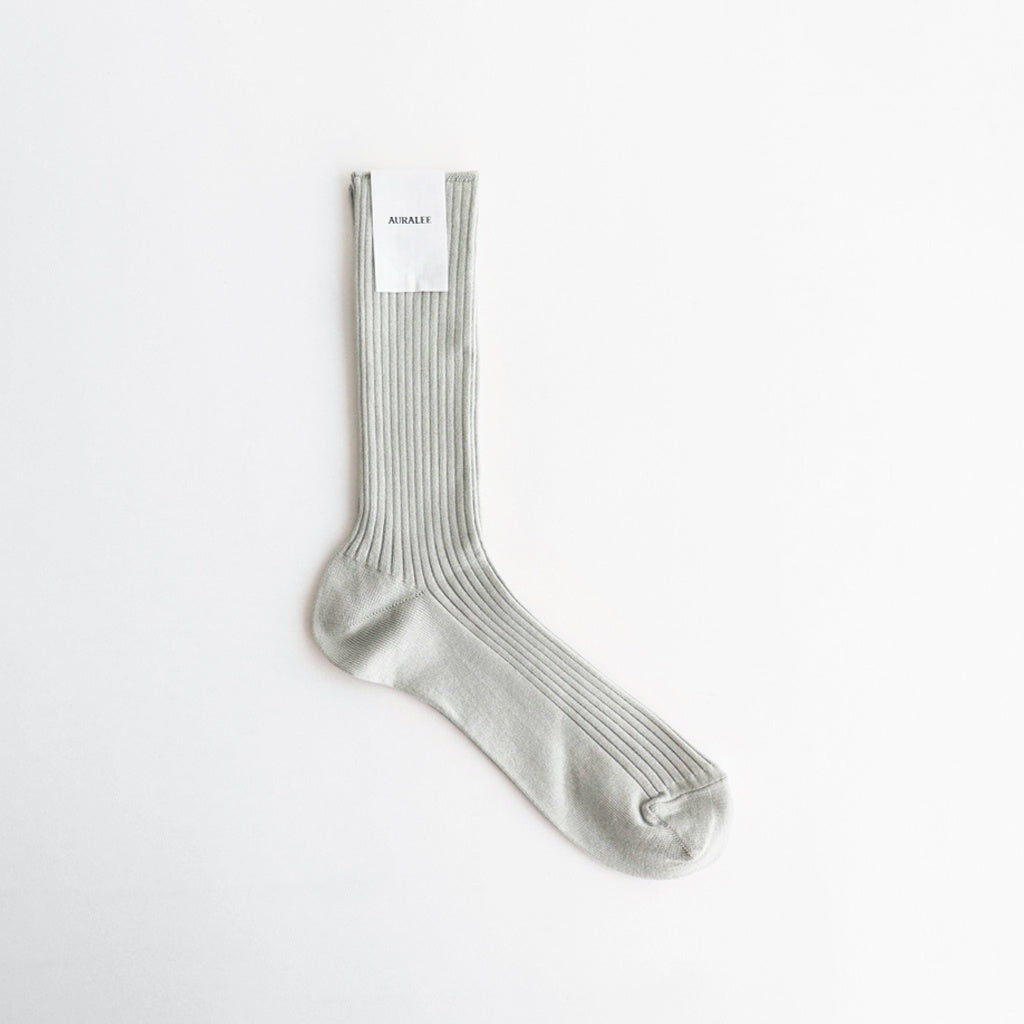 GIZA HIGH GAUGE SOCKS #PALE GREEN [A00S02SX-M]