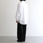 Broad L/S Oversized Regular Collar Shirt #WHITE [GM263-50001B]