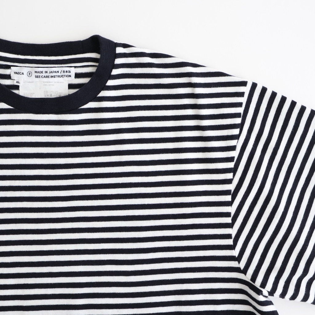 ムラ糸Tシャツ Slub Yarn T-Shirt #WHITE/NAVY [31061007]
