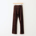 Velour Slit Leggings #BRN [12520707]