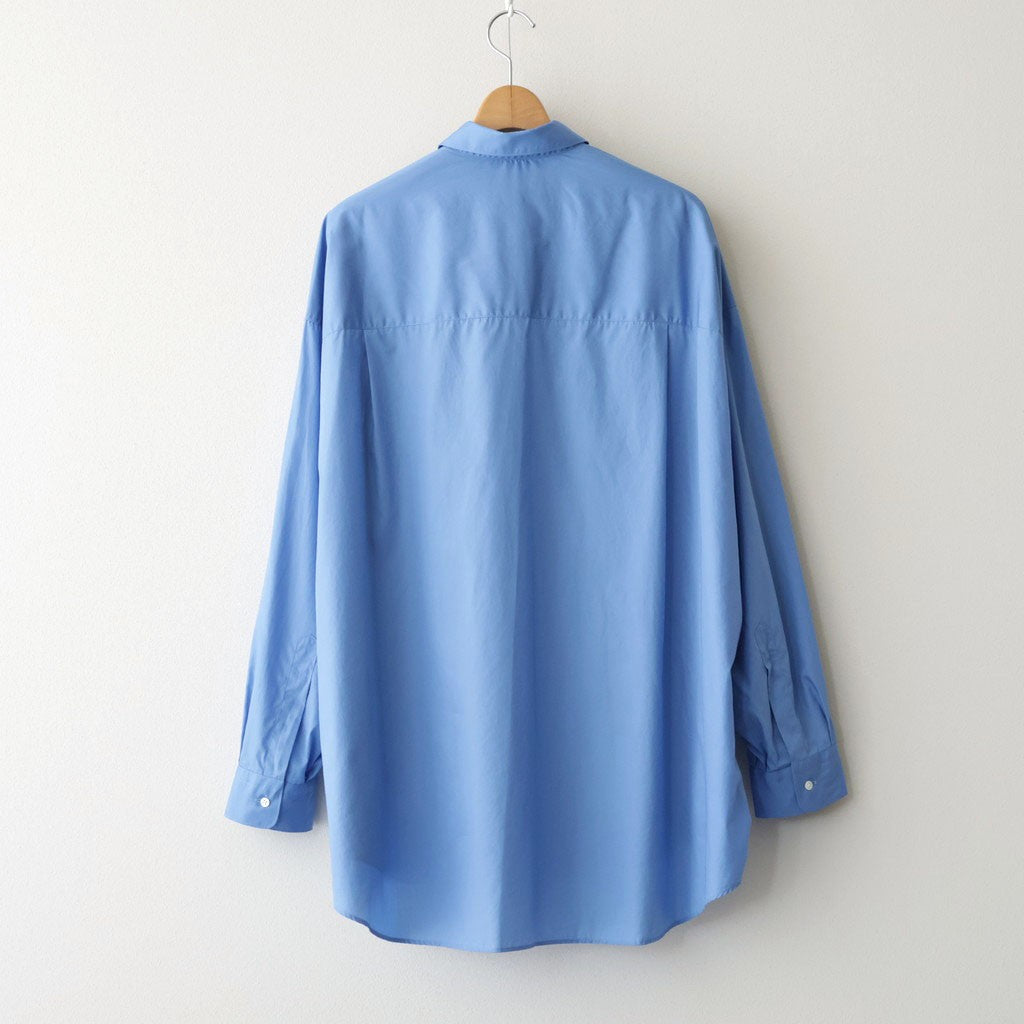 Broad L/S Oversized Regular Collar Shirt #BLUE [GM263-50001B]