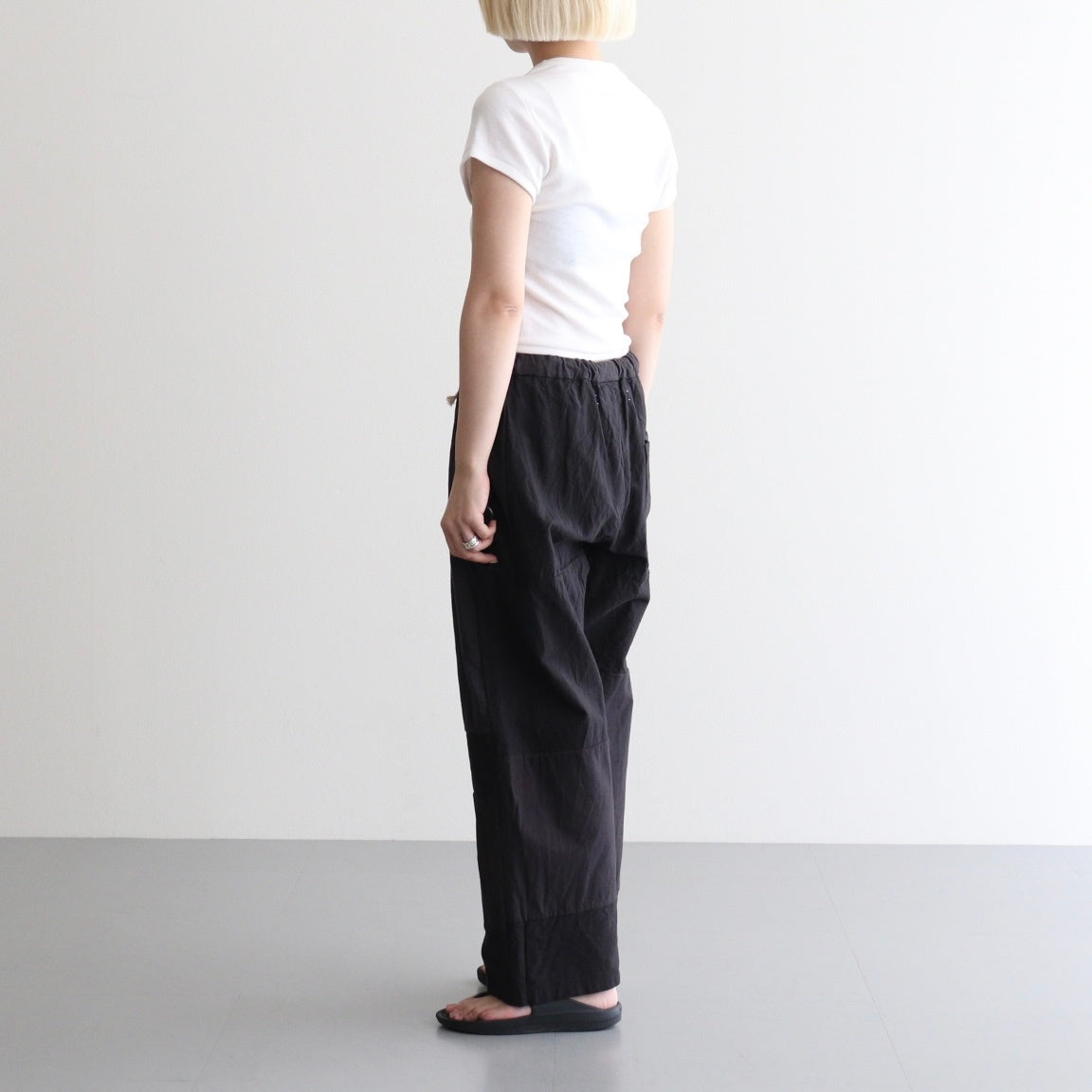 Patchwork Drawcord Pants #CHARCOAL [43061605]