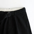 Selvage Denim Belted Pants #BLACK_WASHED [GU261-40064RB]