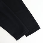 綿フライス×エステルウールラッセル×綿ダブルフェイスカットソー #BLACK [HP-T006-051]