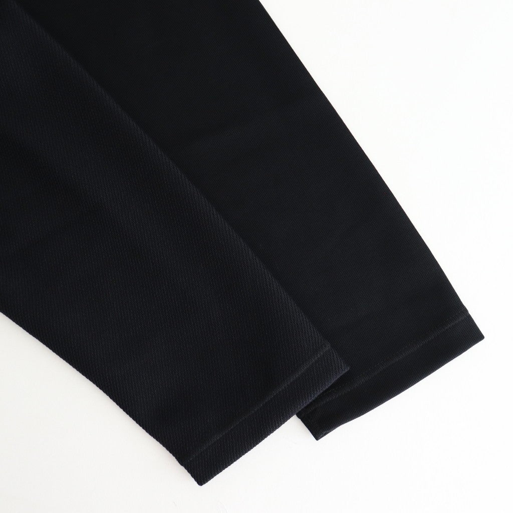 綿フライス×エステルウールラッセル×綿ダブルフェイスカットソー #BLACK [HP-T006-051]