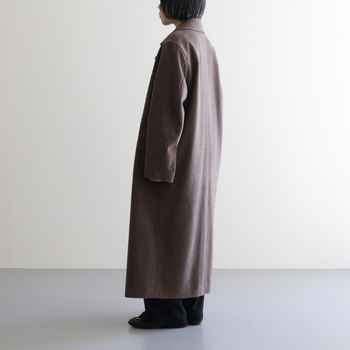 SUPER FINE WOOL MOSSER CHESTERFIELD COAT #TOP BROWN [A25AC05WM