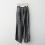 Modal Front Flat 1pleated Easy Trousers #CHARCOAL [YK26SS01216P]